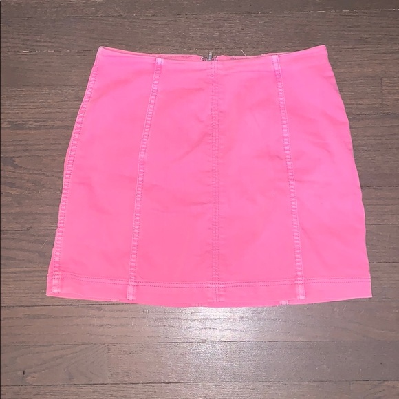 Free People Dresses & Skirts - FREE PEOPLE pink denim skirt